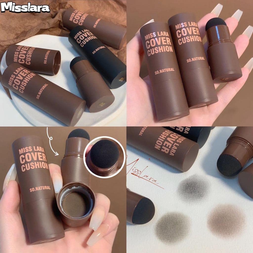 Waterproof Eyebrow Powder Stamp Shaping Long Lasting Brush A Dark Brown