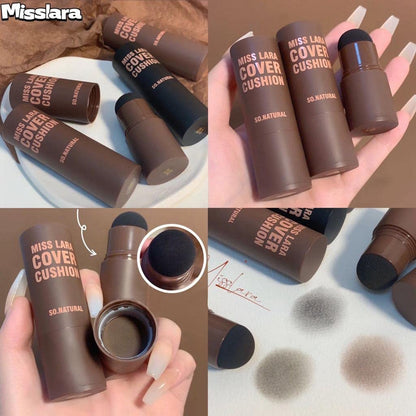 Waterproof Eyebrow Powder Stamp Shaping Long Lasting Brush A Dark Brown