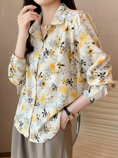 Women wearing a relaxed fit printed formal shirt from Drpshippr's men's collection, showcasing stylish design and comfortable fit.