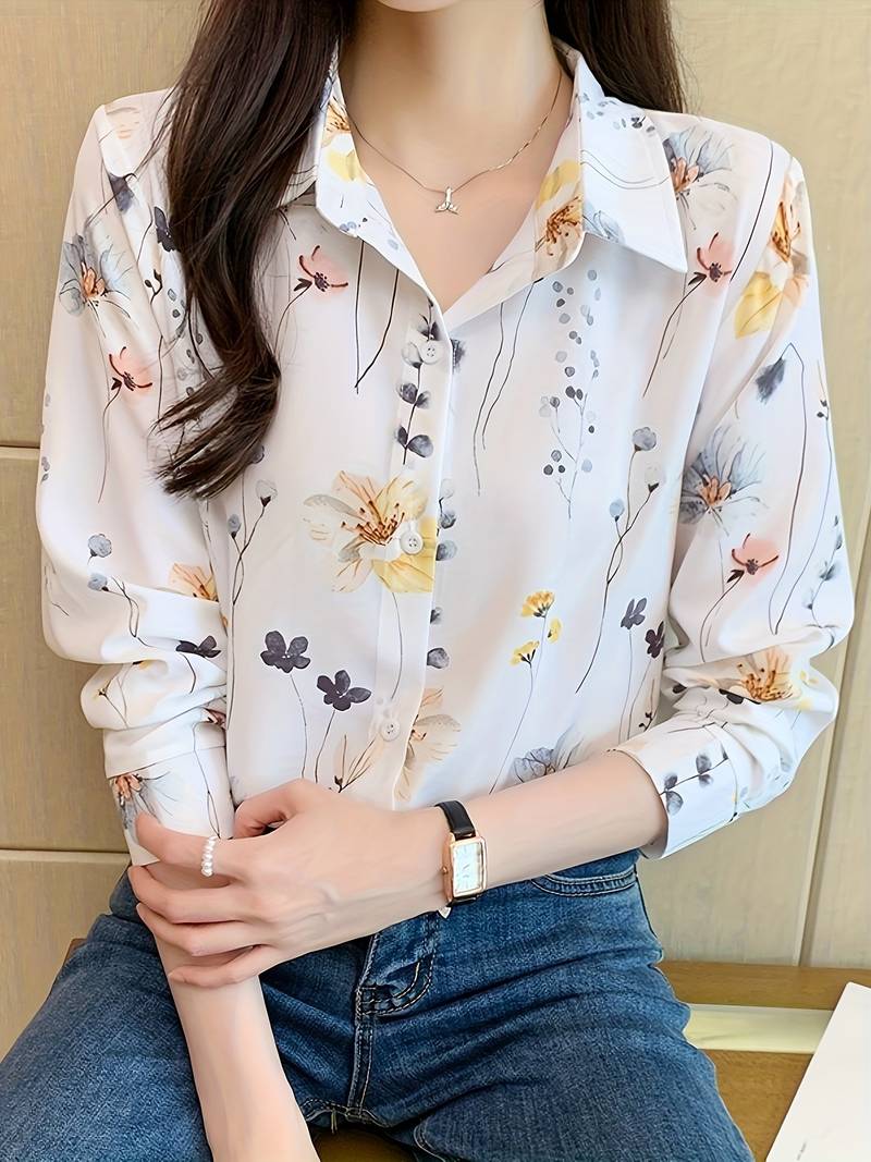 Women wearing a printed regular fit full-sleeve shirt from Drpshippr's collection, showcasing a stylish and comfortable design.
