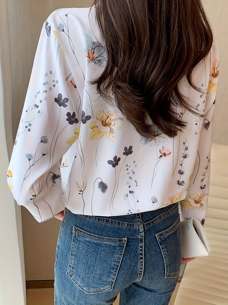 Women wearing a printed regular fit shirt with full sleeves from Drpshippr Men's Collection, showcasing a stylish and comfortable design.