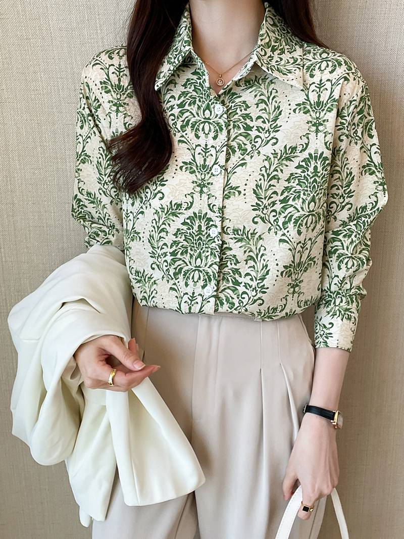 Women wearing a printed regular fit full-sleeve shirt from Drpshippr's collection, showcasing a stylish and comfortable design.