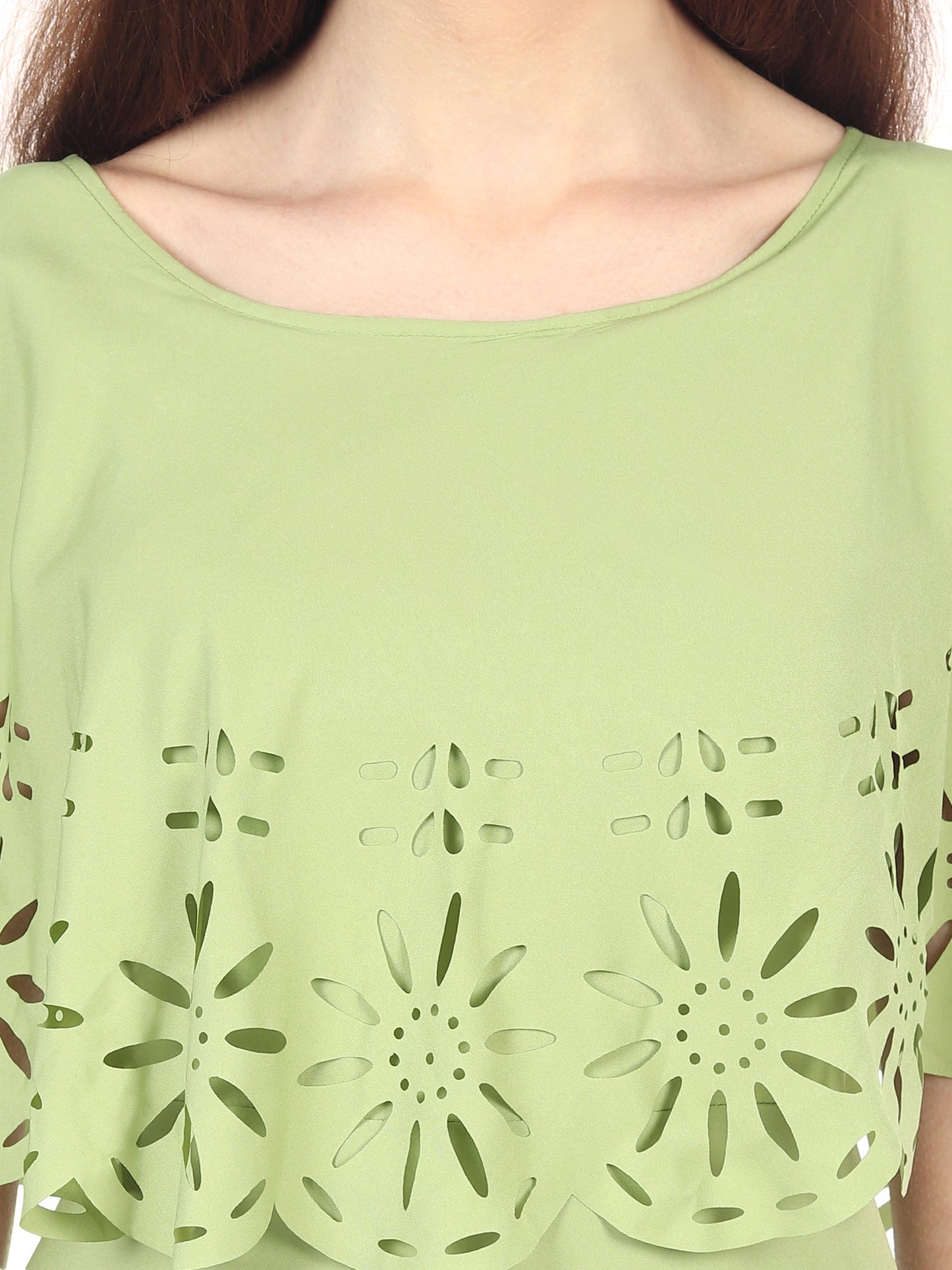 Light green women's maxi dress from Drpshippr's collection, featuring a solid color and flowing fabric.
