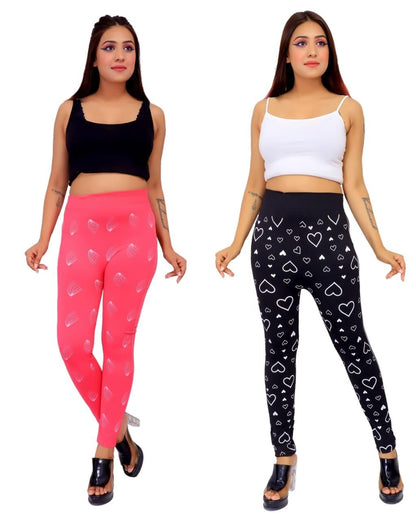 WOMEN'S COTTON BLEND PRINTE JEGGINGS BUY 1 GET 1 FREE