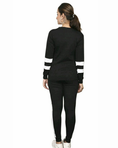 Women's poly cotton full-stretched tracksuit from Drpshippr's men's collection, showing a comfortable and stylish athletic outfit.