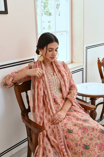 Women's Printed Straight Suit