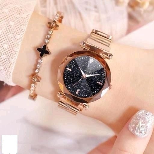 Women's stainless steel analog watch from Drpshippr's men's collection, featuring a sleek metallic band and classic watch face.