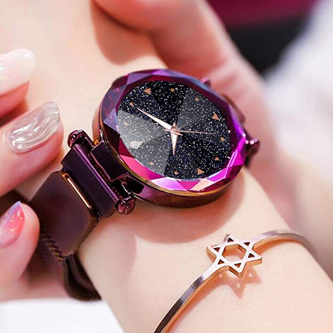 Stainless steel analog watch from Drpshippr's women's collection, featuring a sleek design and classic dial.