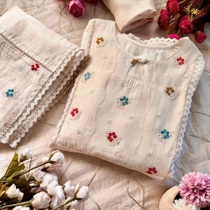 Elegant Wonderful Love designer Salwar Suit Set with intricate embroidery, featuring a matching dupatta and traditional style.
