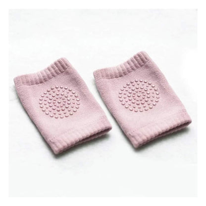 Wukusy toddler wool knit leg warmer with knee guard, soft and warm baby care accessory for knee protection and comfort.