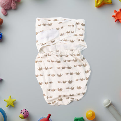 Soft Cotton Adjustable Baby Swaddle Wrap For Newborns (1 Pc)