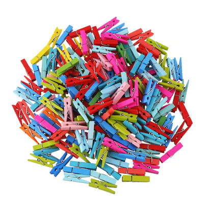 1345 Multipurpose Wooden Clips Cloth Pegs (Small 50 Pcs)