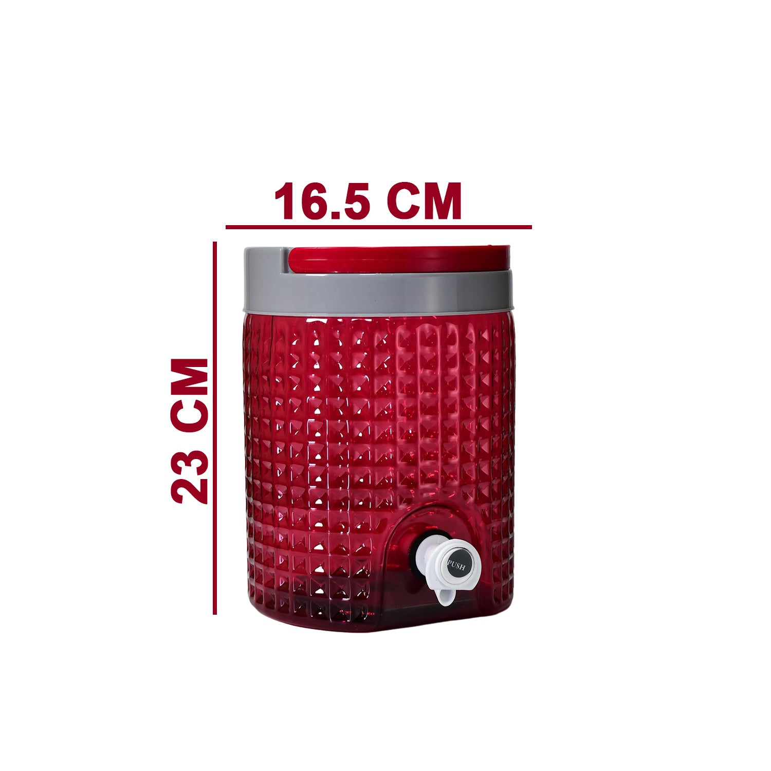 2073 Diamond Cut Design Plastic Water Jug To Carrying Water And Other Beverages. (4500ml)