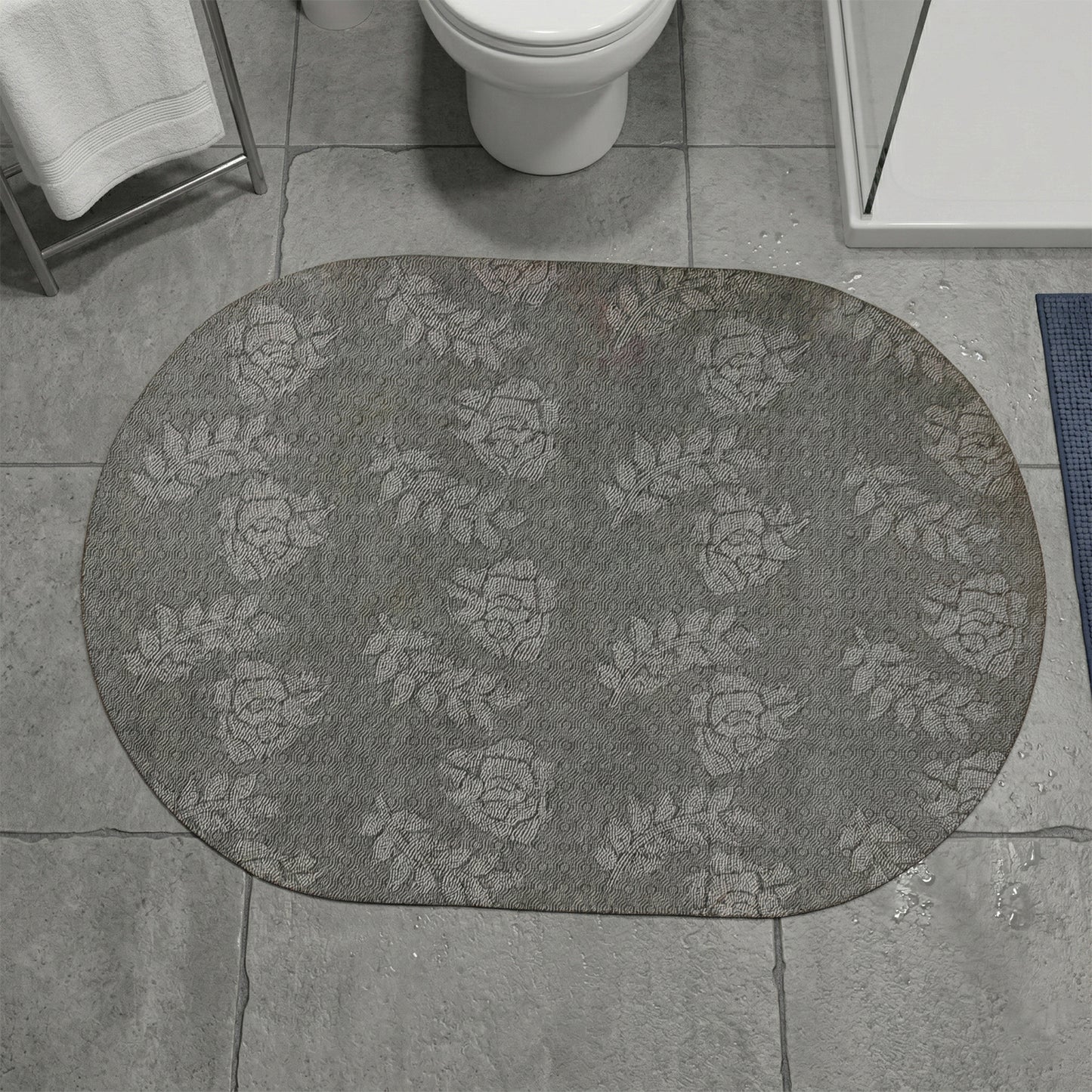 Anti Slip Quick Dry Bathroom Floor Mat (89x59 Cm)