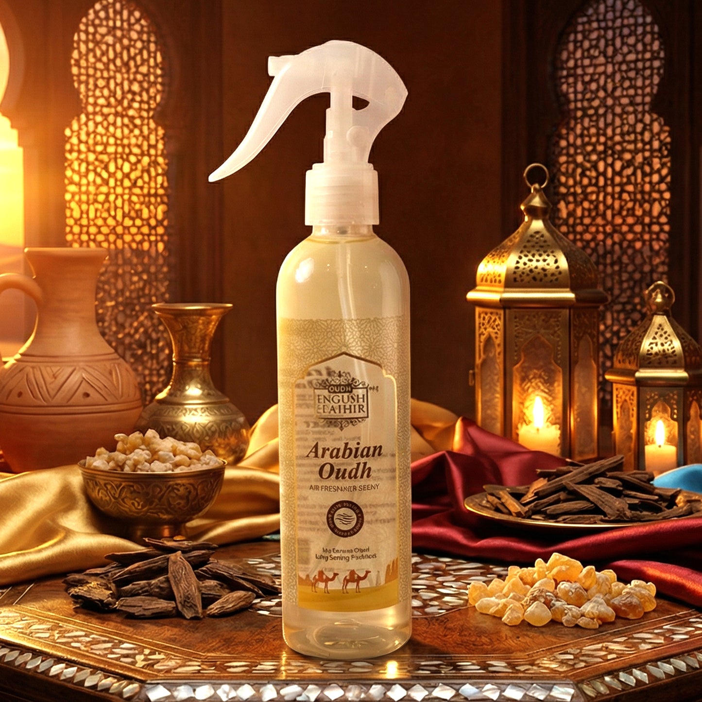 Arabian Oudh Air Freshener Spray For Home Room  Office Use (250 Ml)