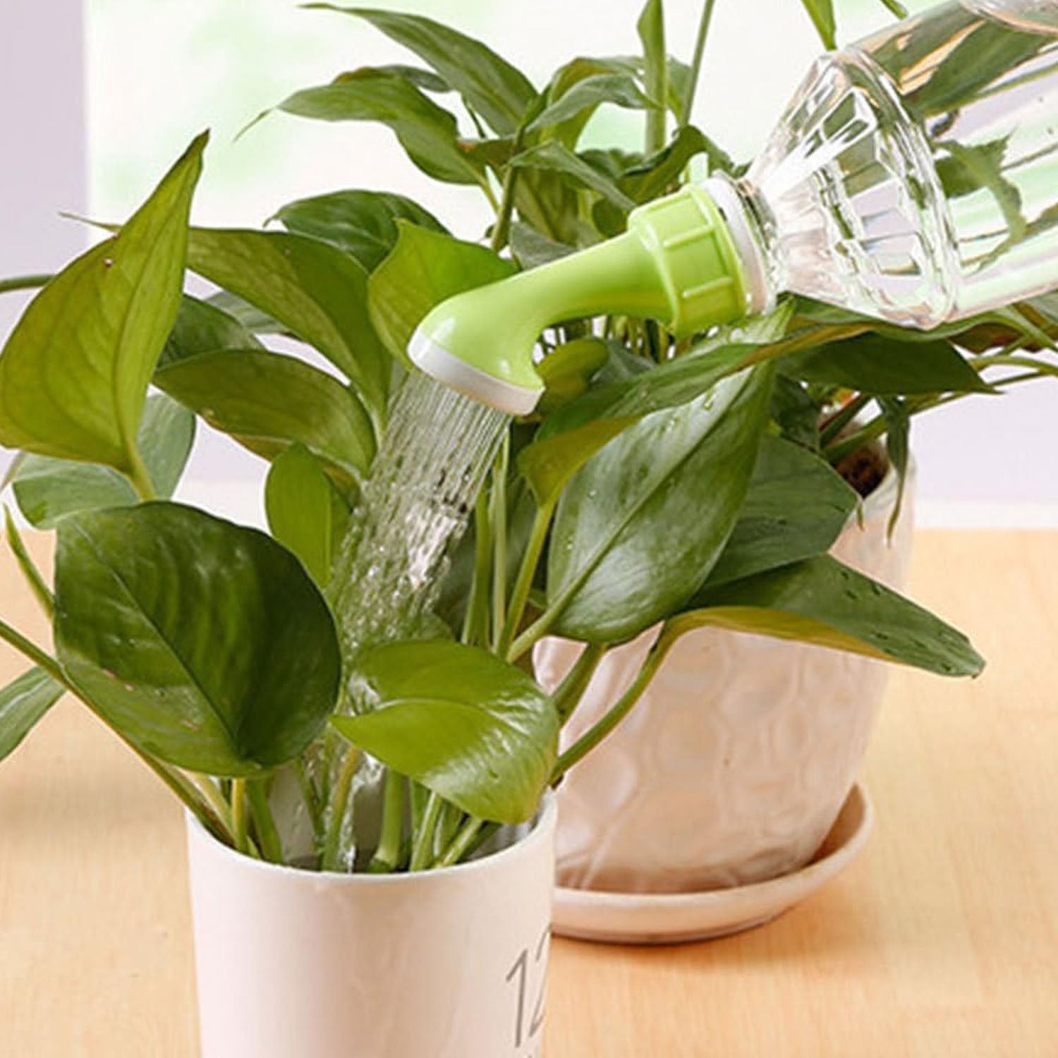 Bottle Watering Nozzle For Plants  Garden Water Sprinkler Head (2 Pc)