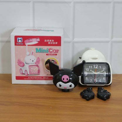 Cute Cartoon Character Car Style Table Alarm Clock (1 Pc)