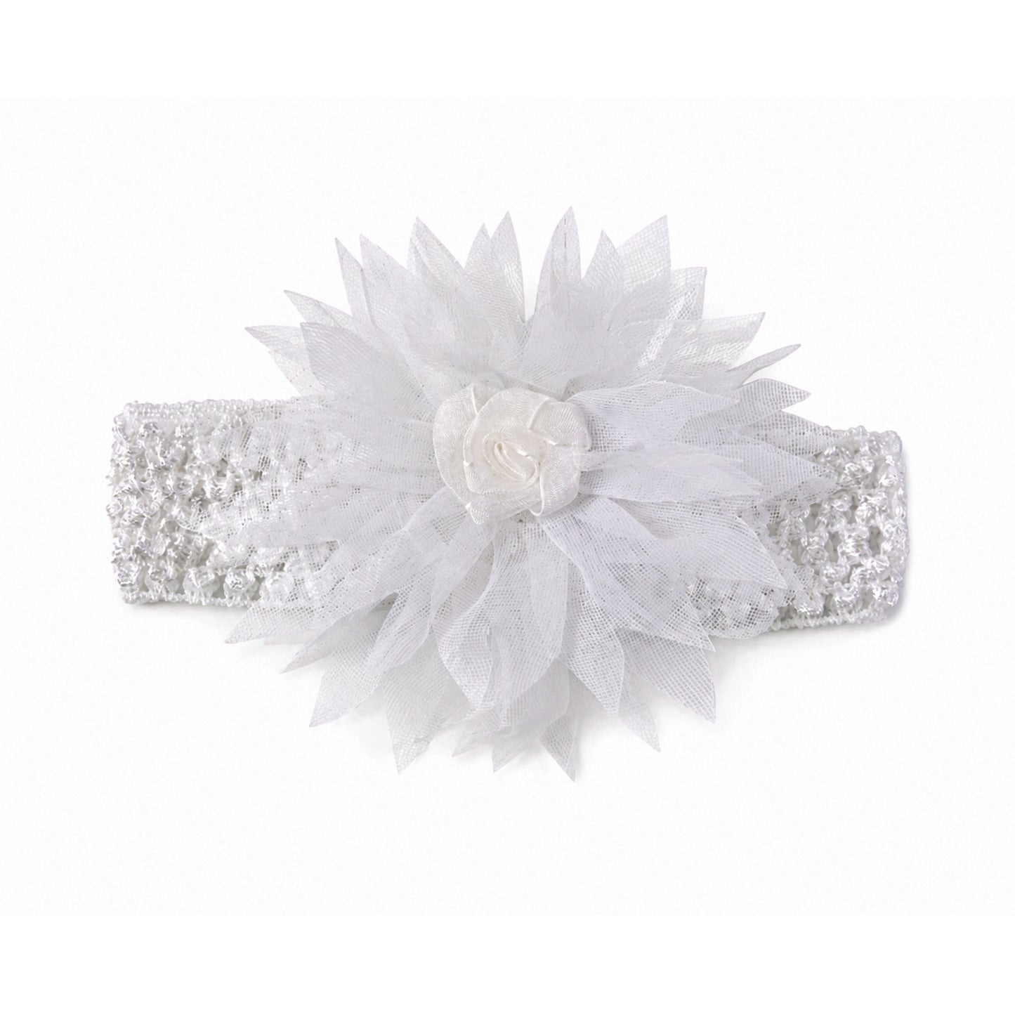 Cute Soft Elastic Floral Baby Headband Stylish Stretchable Hair Band (1 Pc)