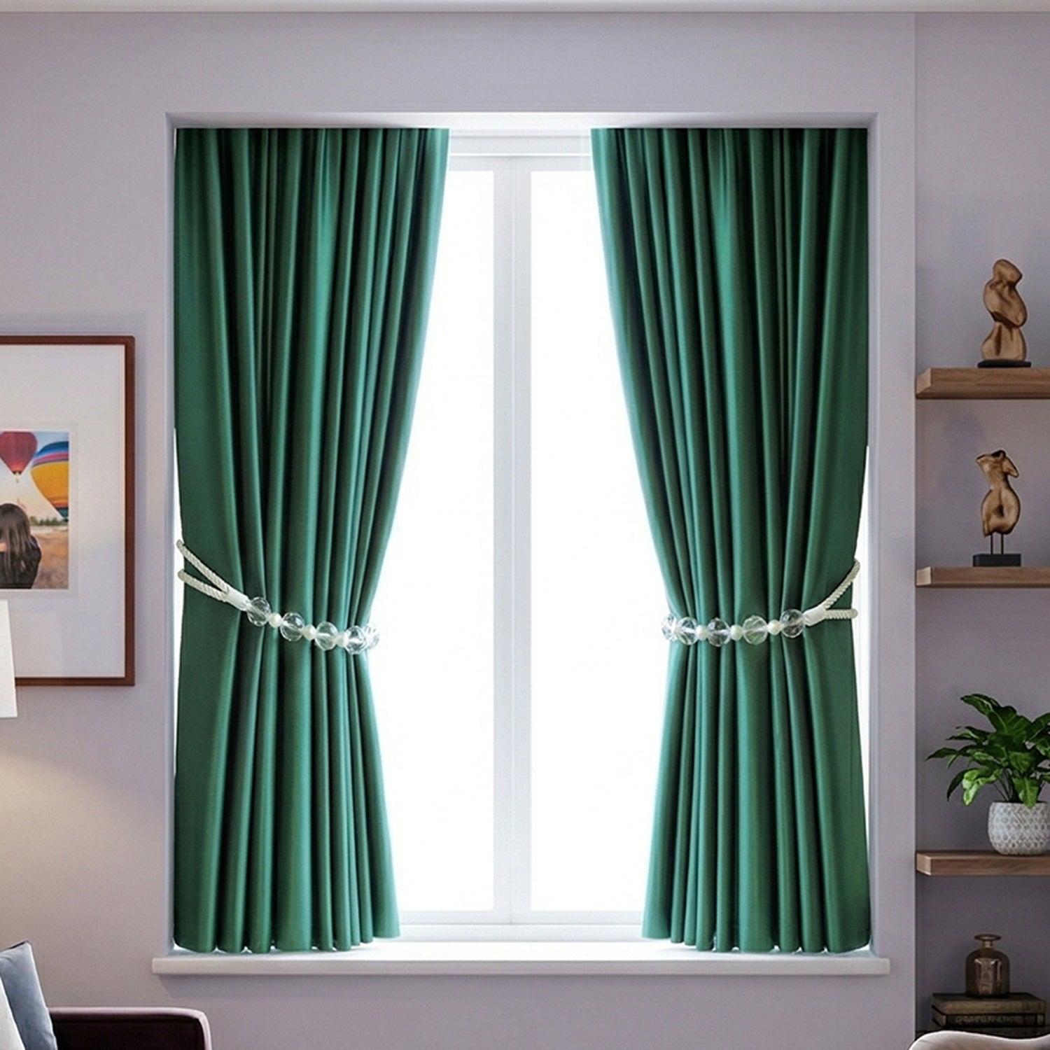 Elegant decorative curtain tieback rope by Wukusy, featuring intricate design and soft fabric for stylish window dressing.