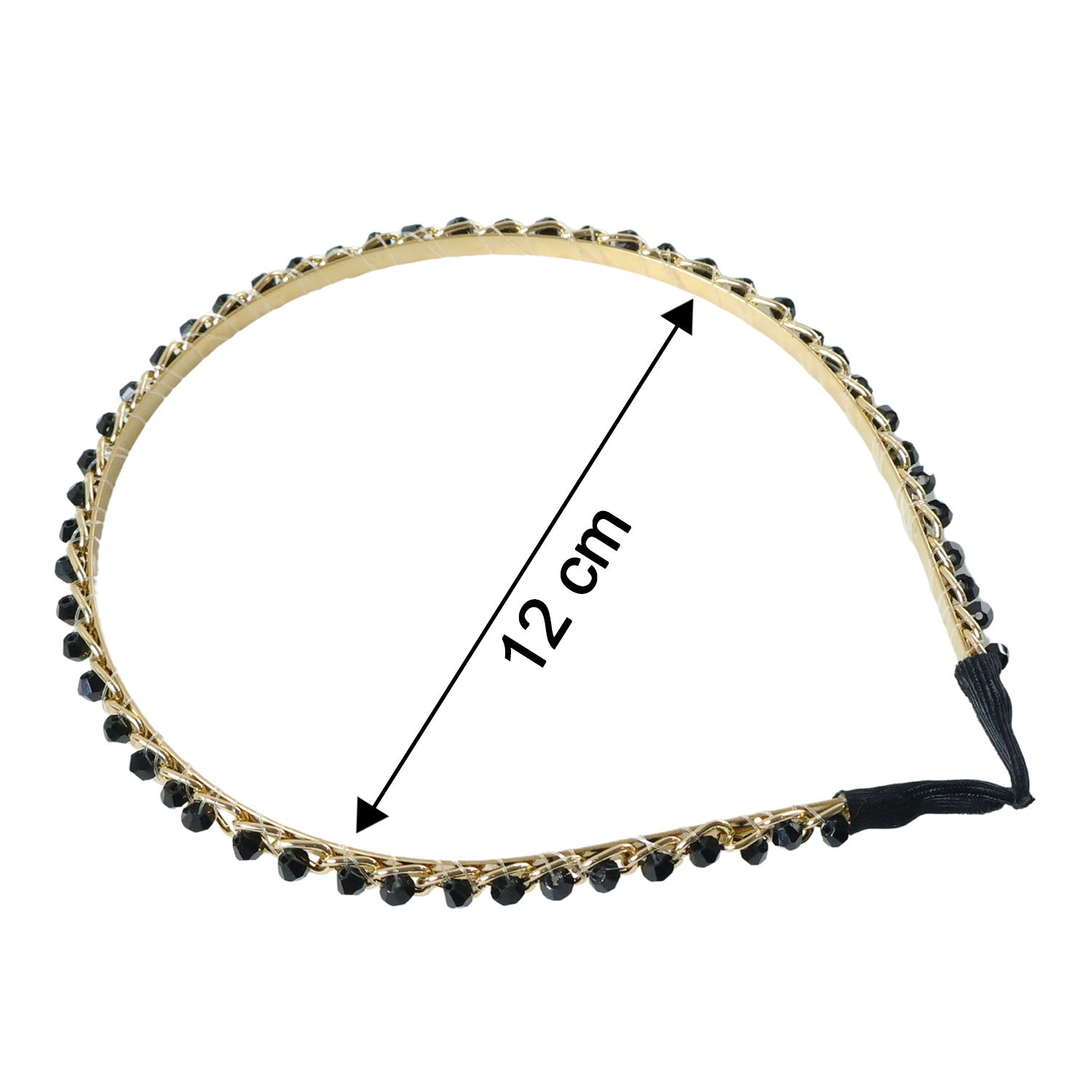 Elegant Gold Finish Decorative Hair Band (1 Pc)