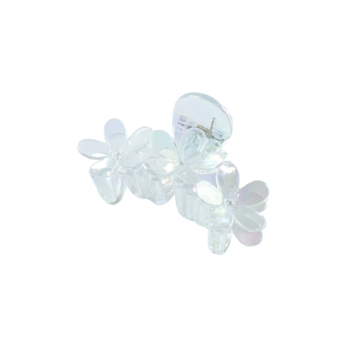 Elegant Transparent Floral Hair Claw Clip (1 Pc)
