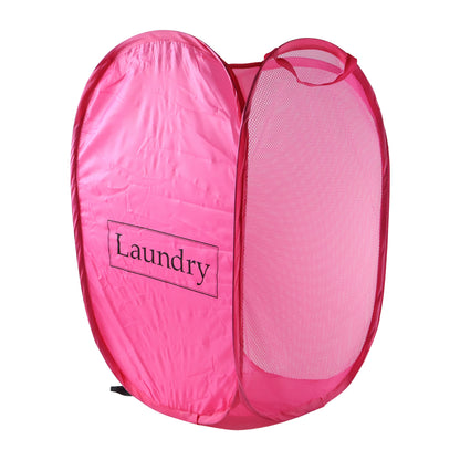 Foldable Laundry Basket Fabric Mesh Clothes Hamper Storage Bag (1 Pc60x36cm)