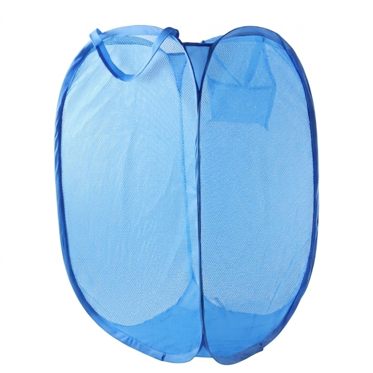 Foldable Mesh Laundry Basket With Handles Large Clothes Hamper (1 Pc36x36x58cm)