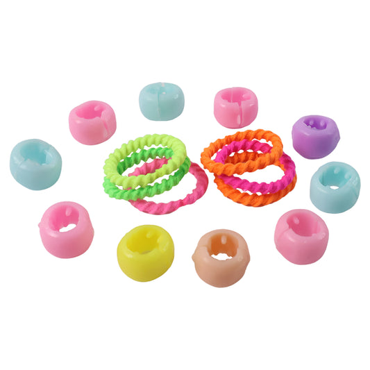 Set of 12 Wukusy hair clips and hairbands for girls, colorful hair accessory collection with various styles.