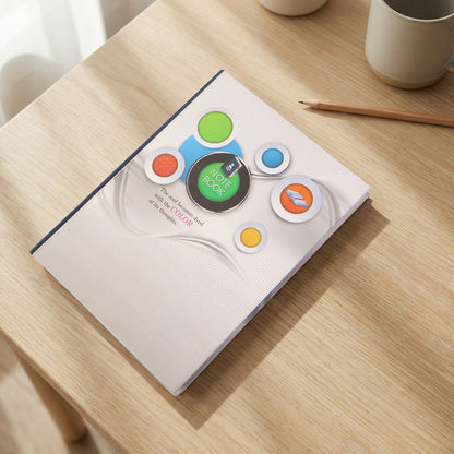 Wukusy hardbound ruled notebook with 100 pages, 240x180mm size, featuring a durable cover and lined pages for writing.
