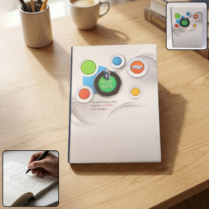 Wukusy hardbound ruled notebook with 100 pages, 240x180mm size, featuring a durable cover and lined pages for writing.