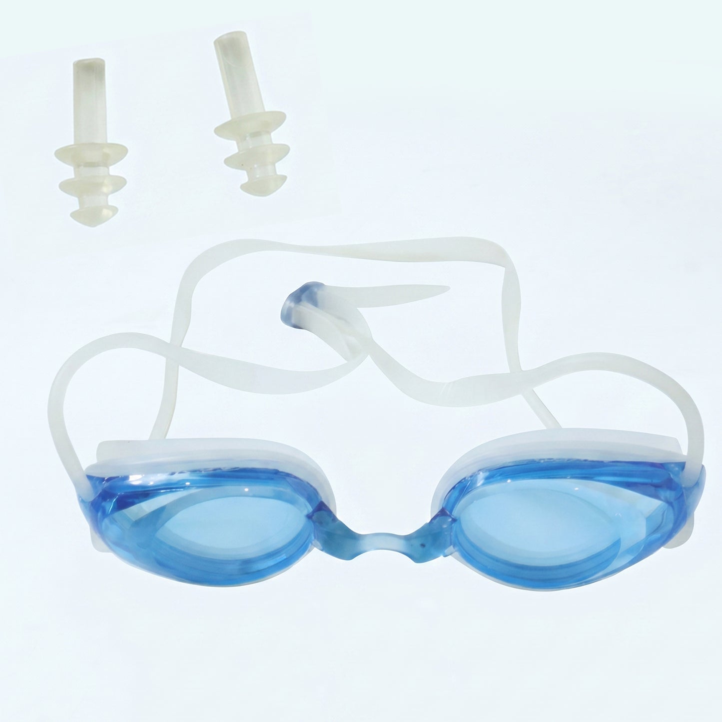 Kids comfortable fit swimming goggles by Wukusy with clear vision and adjustable strap, designed for a snug, secure fit.