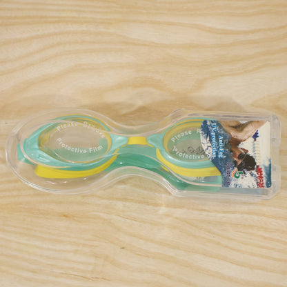 Kids Dual Color Swimming Goggles With Clear Vision Lens And Comfortable Fit  1 Pc