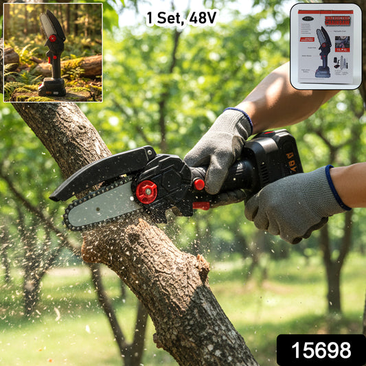 Mini Electric Cordless Chainsaw (1 Set 48v 24 Cm Long)
