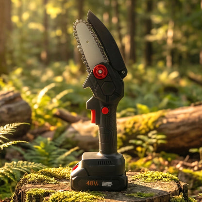 Mini Electric Cordless Chainsaw (1 Set 48v 24 Cm Long)