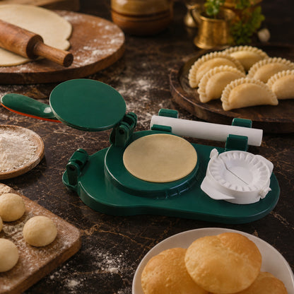 Mini Puri Press Dumpling Machine For Gujiya Momos  Dough Pressing (1 Pc)