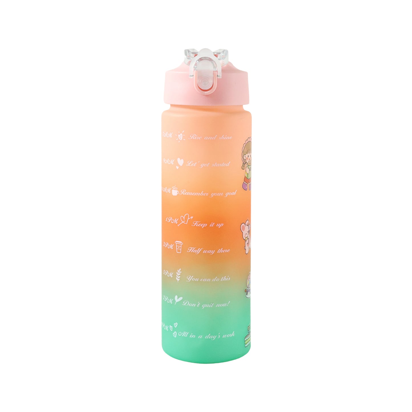 Motivational Gradient Water Bottle (900 Ml)