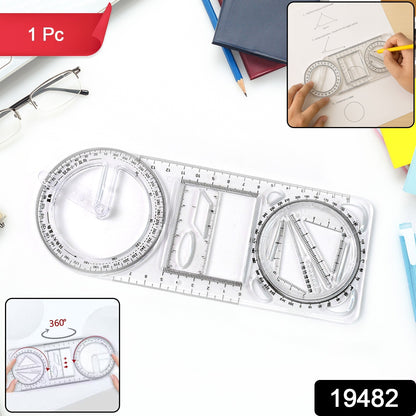 Multi-functional Geometry Drawing Tool (1 Pc)
