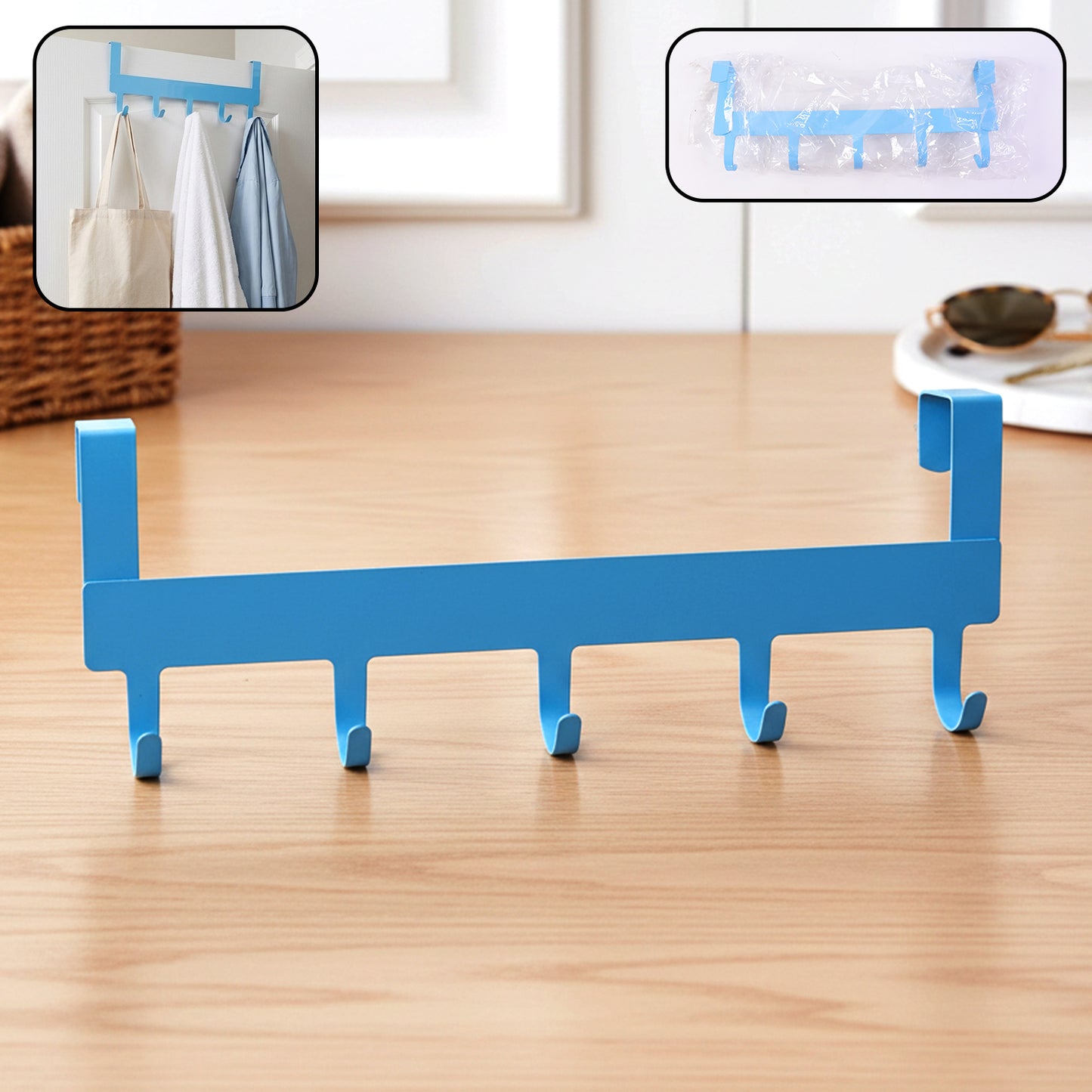 Multi Metal 5 Hook Hanging Rack (1 Pc)