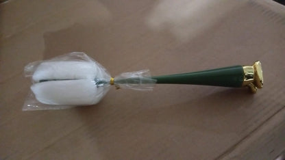 Wukusy multifunctional silicone bottle cleaning foam brush with plastic long handle for effective cleaning of bottles and narrow containers