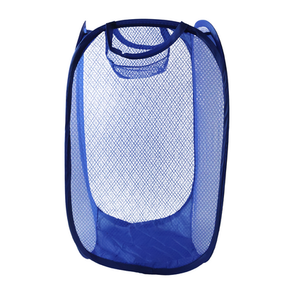 Pop Up Mesh Laundry Basket Lightweight Clothes Hamper (1 Pc34x34x58cm)