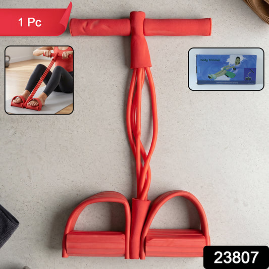 Portable Pull Rope Resistance Exerciser With Foot Pedal Support (1 Pc)