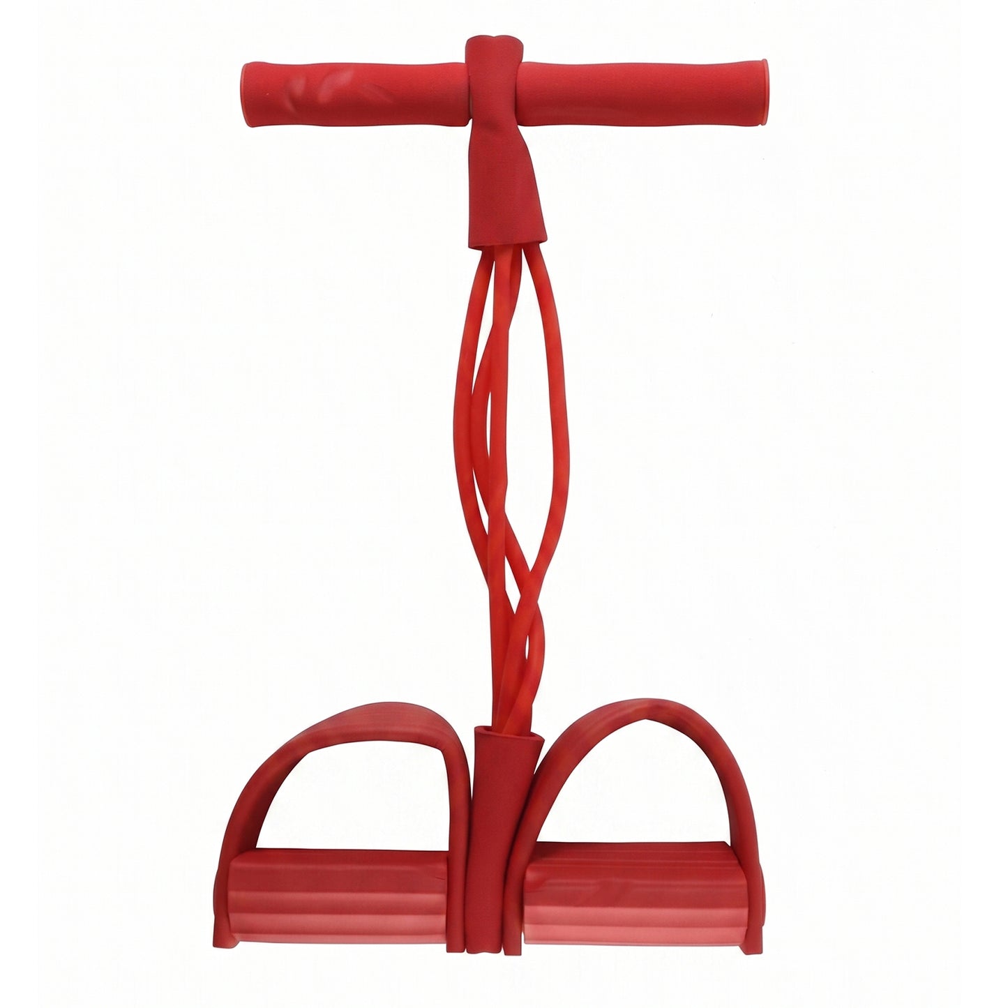 Wukusy portable pull rope resistance exerciser with foot pedal support for strength training and physical workouts.
