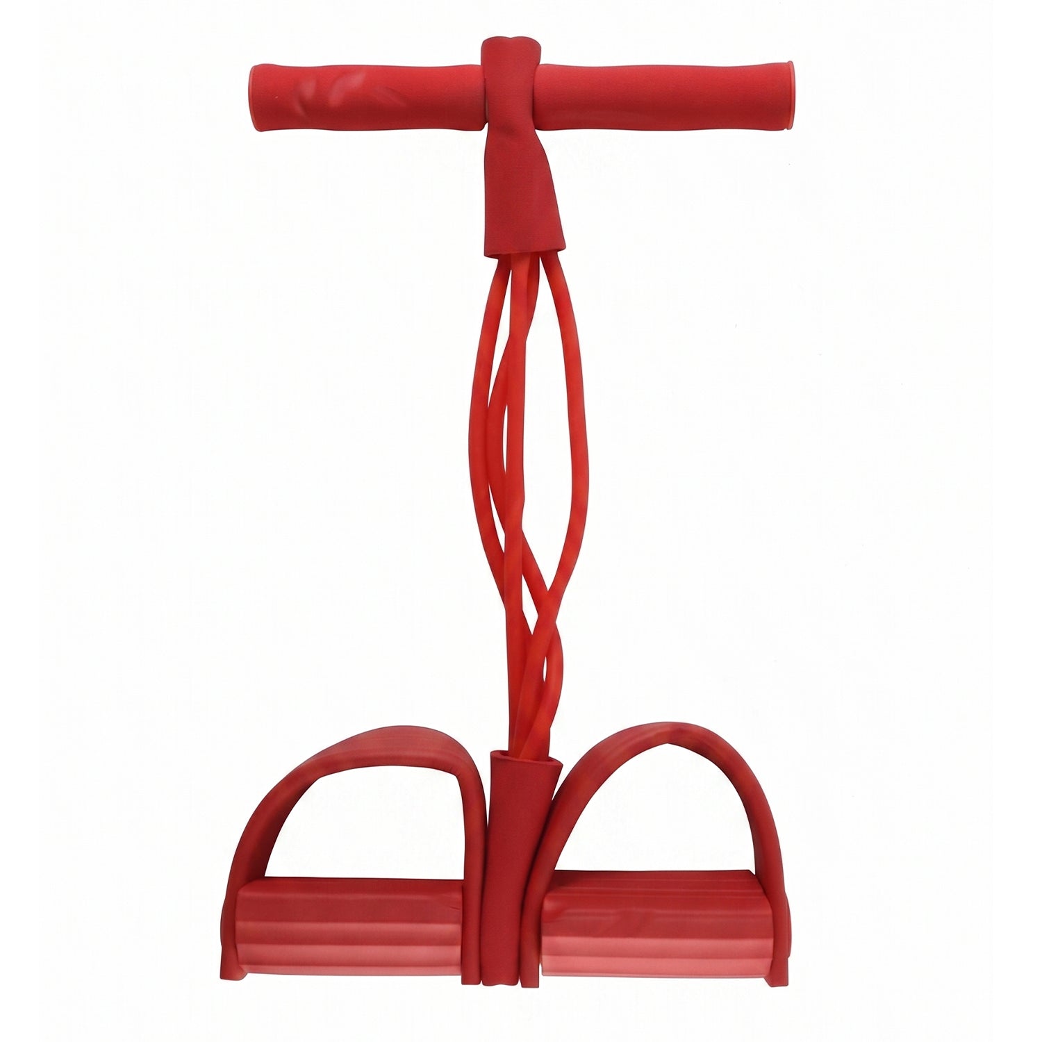 Wukusy portable pull rope resistance exerciser with foot pedal support for strength training and physical workouts.