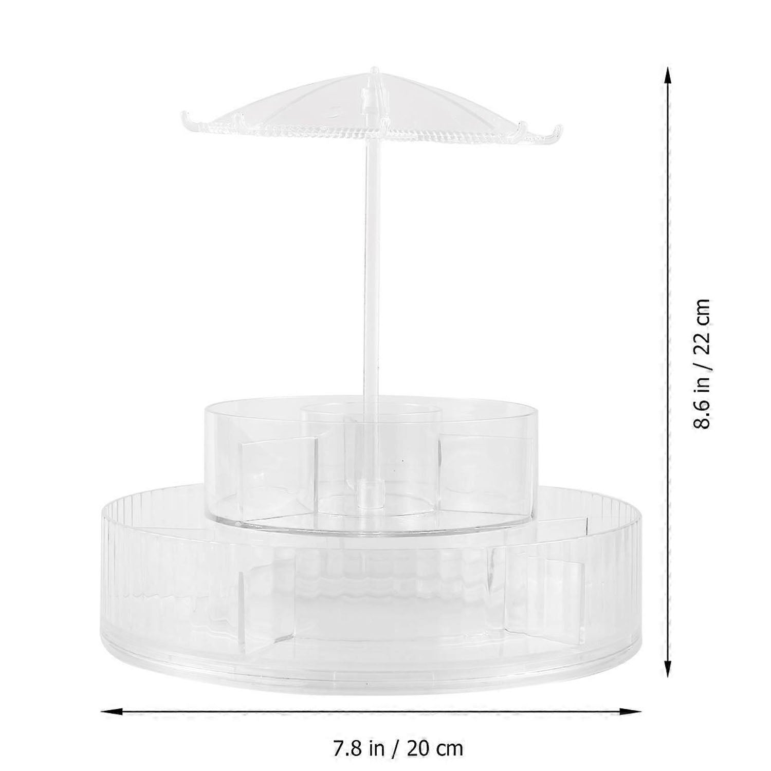 Premium 360 Rotating Makeup  Jewellery Organizer Stand (1 Pc)