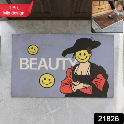 Premium Designer Anti Slip Door Mat (1 Pc Mix Design)