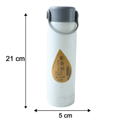 Premium Glass Water Bottle With Mobile Phone Holder (1 Pc 380 Ml)