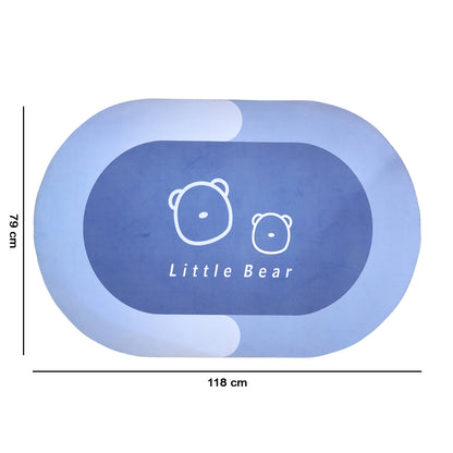 Premium Little Bear Printed Soft Non-slip Bath Mat (1 Pc 118x79 Cm)