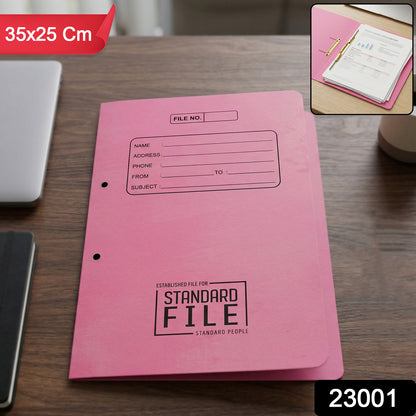 Wukusy premium spring file folder with metal clip, 35x25 cm office document holder for organized paper storage.
