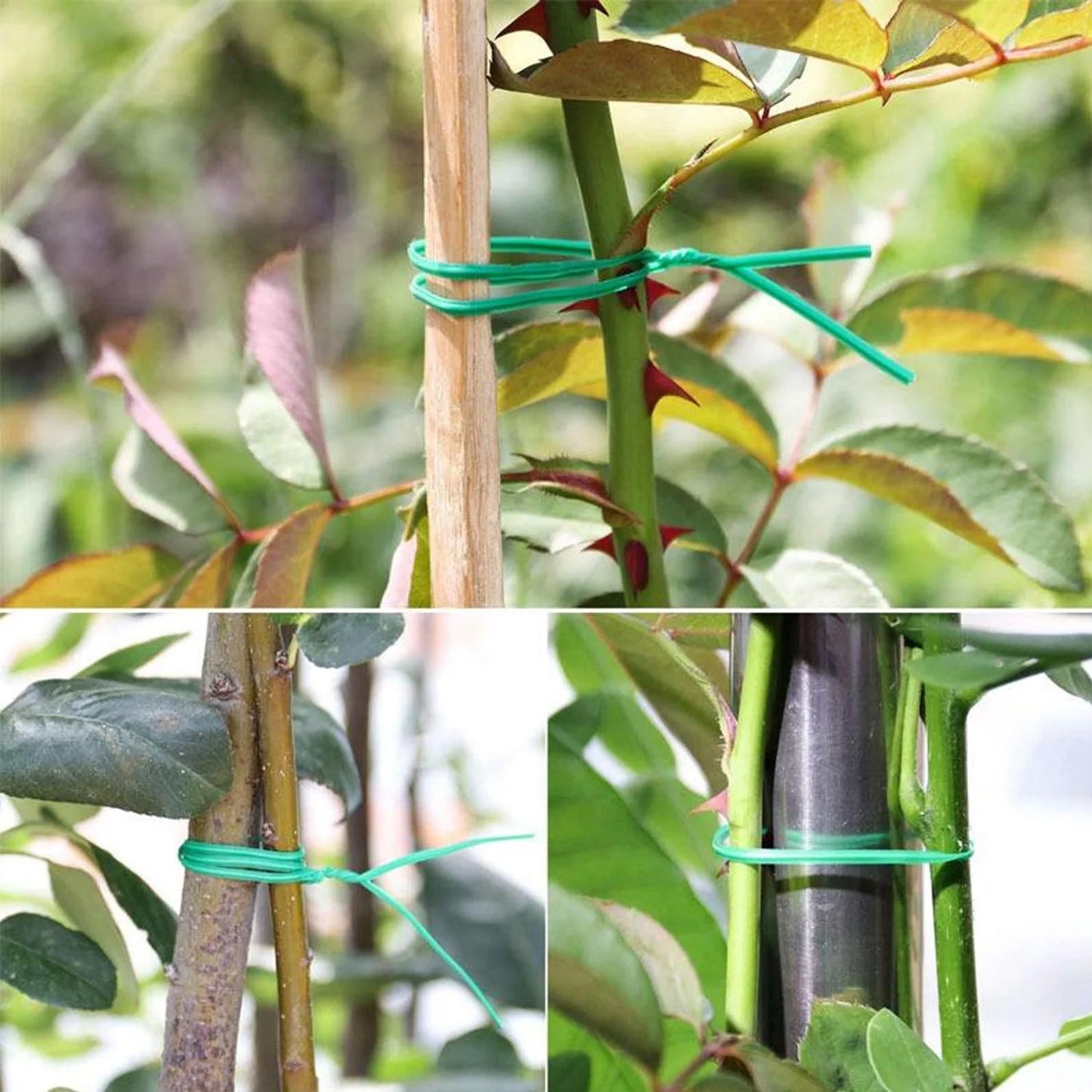 Reusable Green Twist Tie Roll (50 Meter Length)
