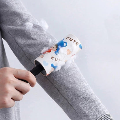 Reusable Sticky Lint Roller With Handle (1 Set)